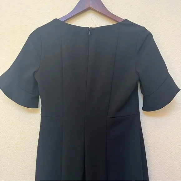Donna Morgan Black Flutter Sleeve Sheath Dress B6/19 - Picture 10 of 16